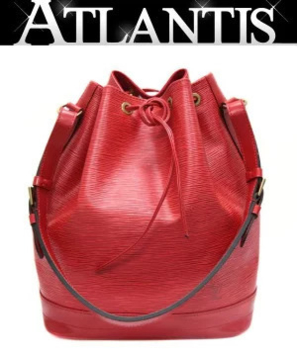 Louis Vuitton Noe Drawstring Shoulder Bag Epi Leather Castilian Red